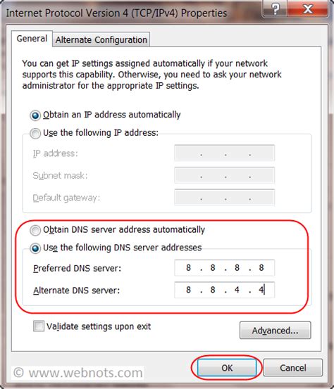 Public DNS .
